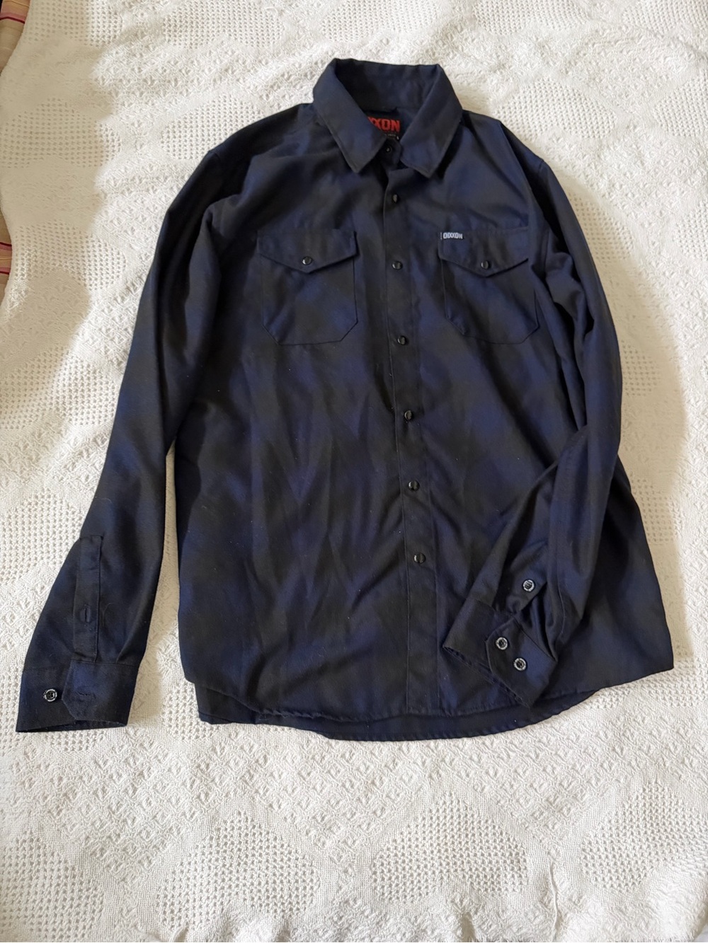 DIXXON Navy Blue Long Sleeve Button-Down Shirt